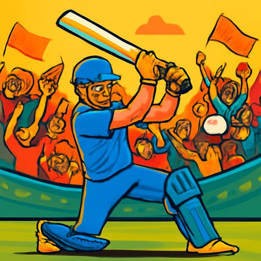Moment of the batsman's shot